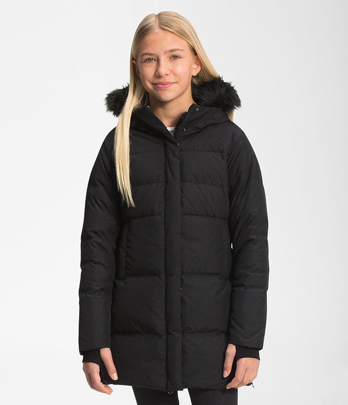 Chaqueta The North Face Niña Printed Dealio Fitted Parka - Colombia AZSWBG816 - Negras